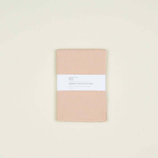 Essential Waffle Dish Towels: Blush & Terracotta