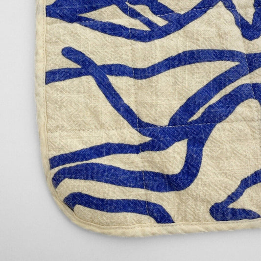 Potholder - River - Cobalt - Cream