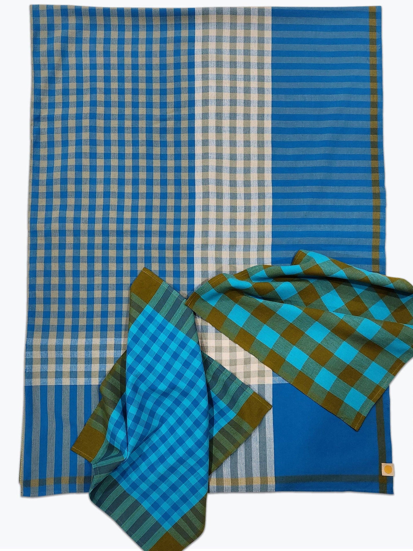 Grid Tablecloth - Lake