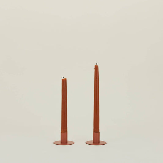 Hawkins New York Essential Metal Candle Holders: Terracotta