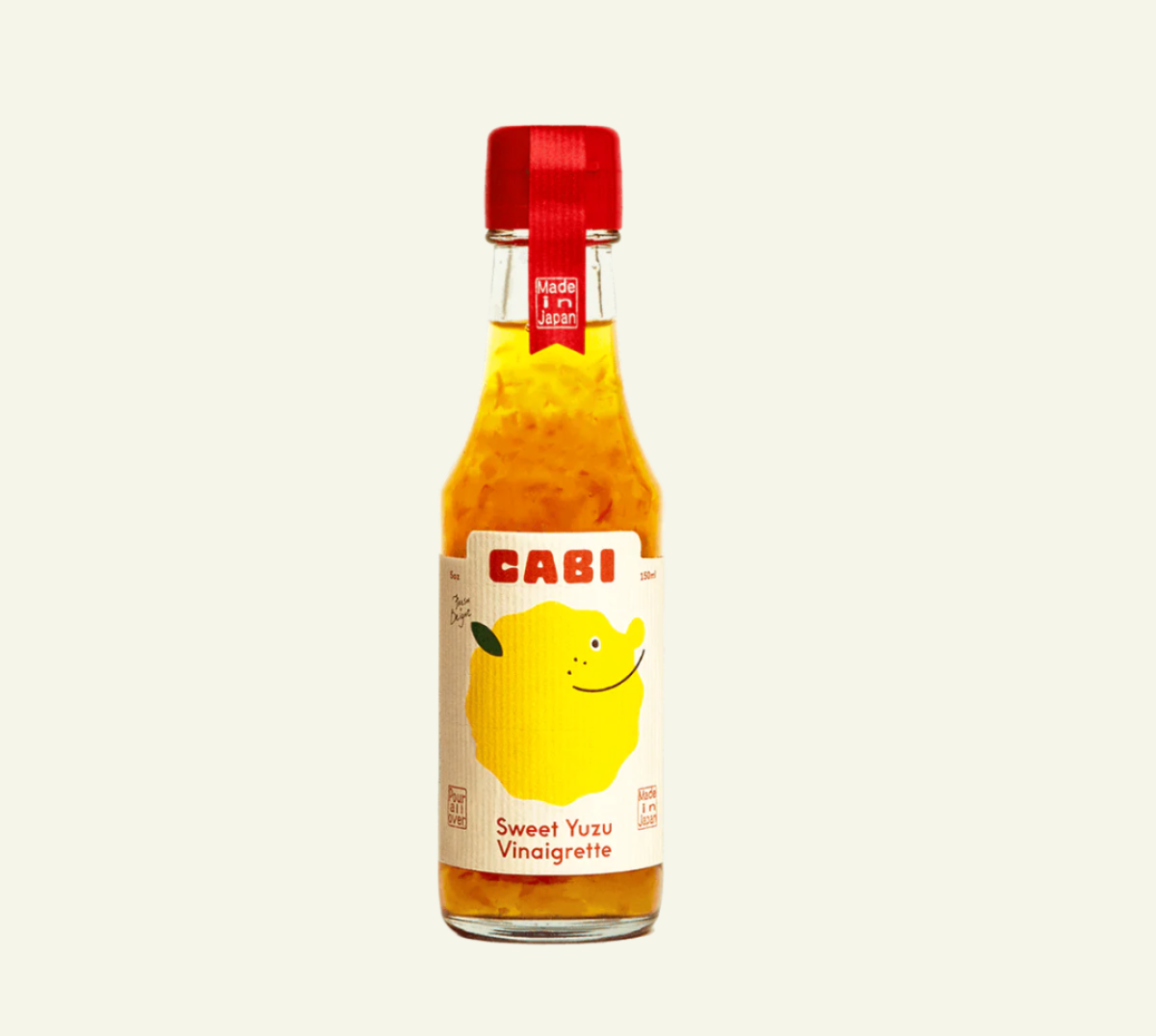 Bottle of CABI Sweet Yuzu Vinaigrette on a white background