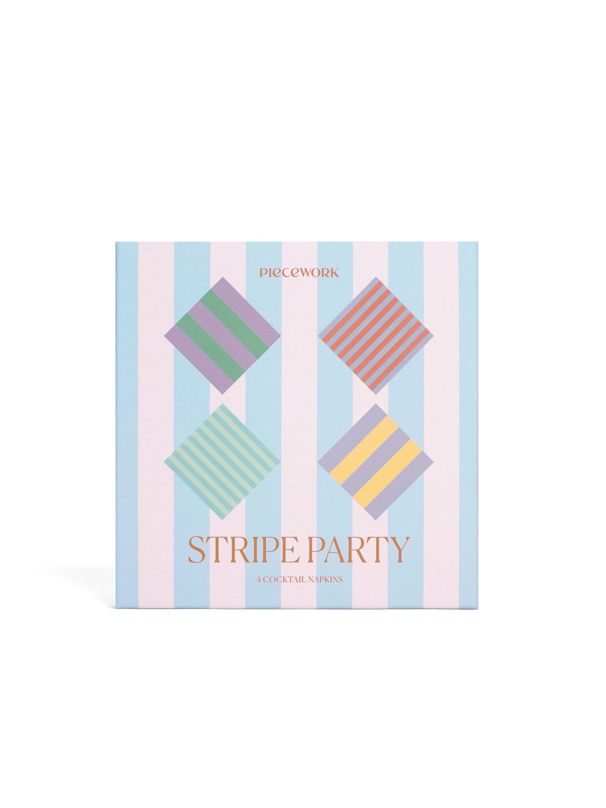 Stripe Party Cocktail Napkins - Set of 4
