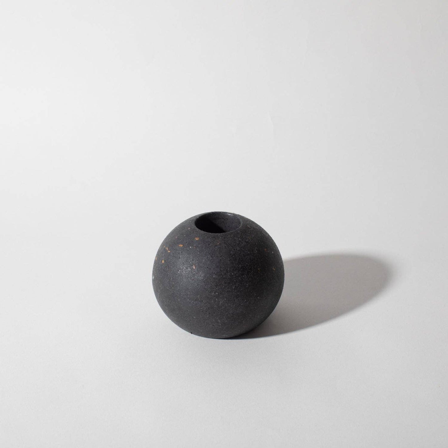 Sphere Candlestick Holder | Black Terrazzo