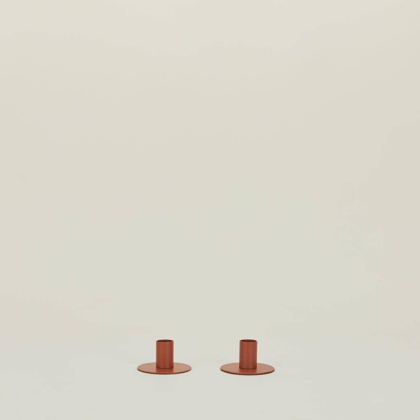 Hawkins New York Essential Metal Candle Holders: Terracotta