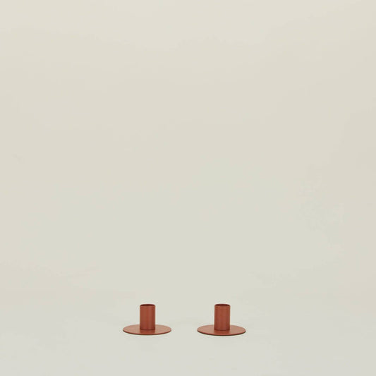 Hawkins New York Essential Metal Candle Holders: Terracotta