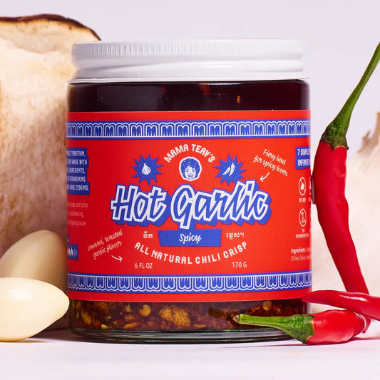Mama Teav's Hot Garlic Chili Crisp - Spicy