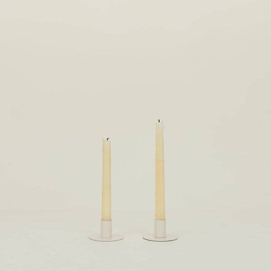 Essential Metal Candle Holder: Ivory