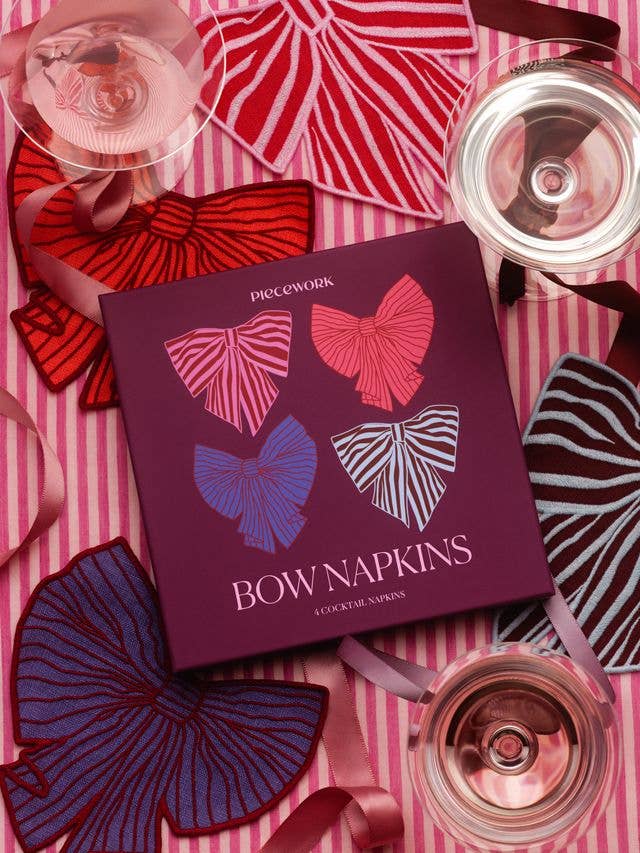 Bows Cocktail Napkins - Set of 4