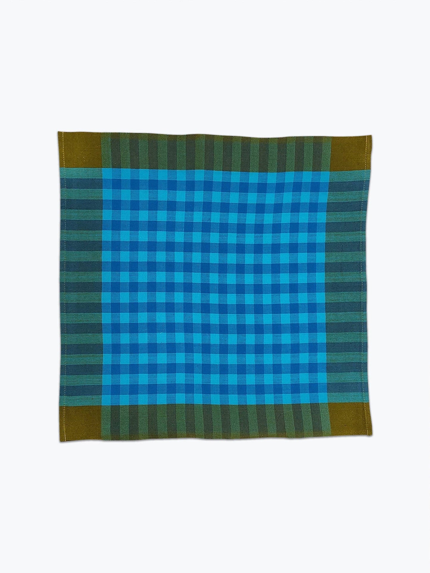Grid Napkin Pair - Turquoise