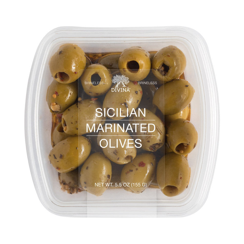 Pitted Marinated Sicilian Mix Olives