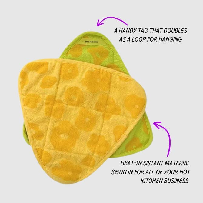 Round Potholder - Drape - Circus Green - Pear