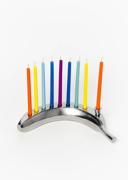 The Banana Menorah: Stainless Steel