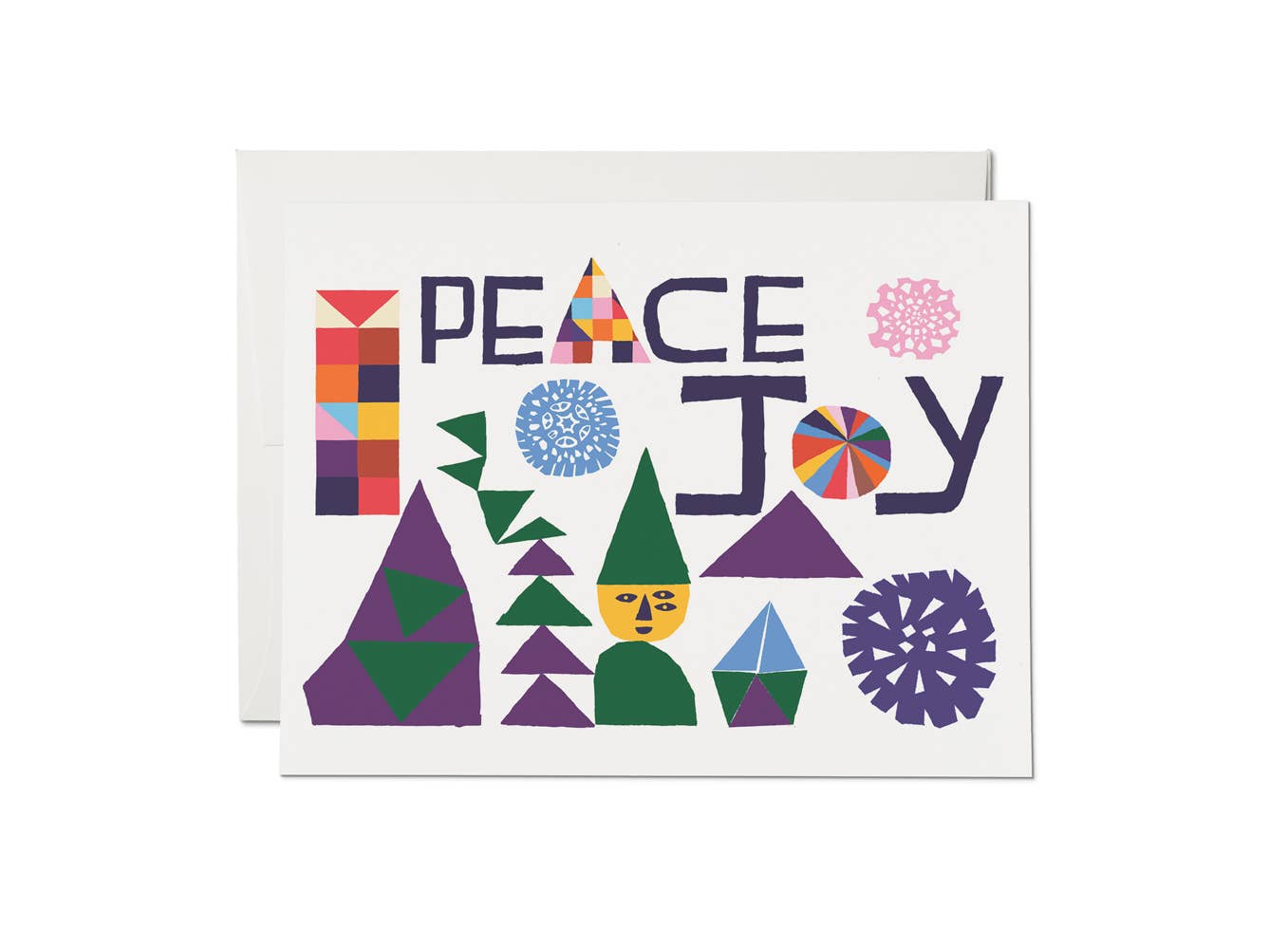 Peace and Joy holiday greeting card: Singles
