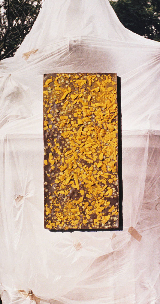 Puffed Quinoa & Toasted Coconut with Turmeric Dark Chocolate 70%