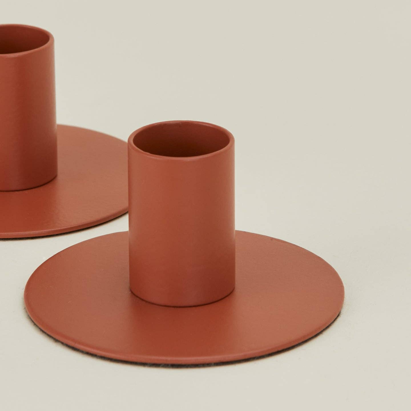 Hawkins New York Essential Metal Candle Holders: Terracotta