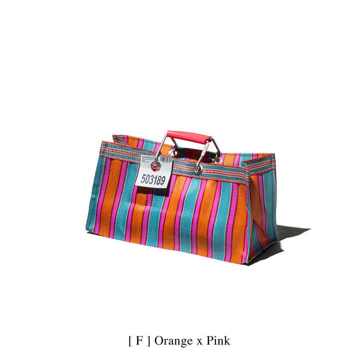 Puebco Striped Bag (small): Green & Red
