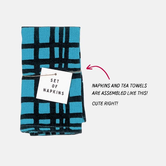 Textured Napkins - Celeste - Slate - Stone Blue