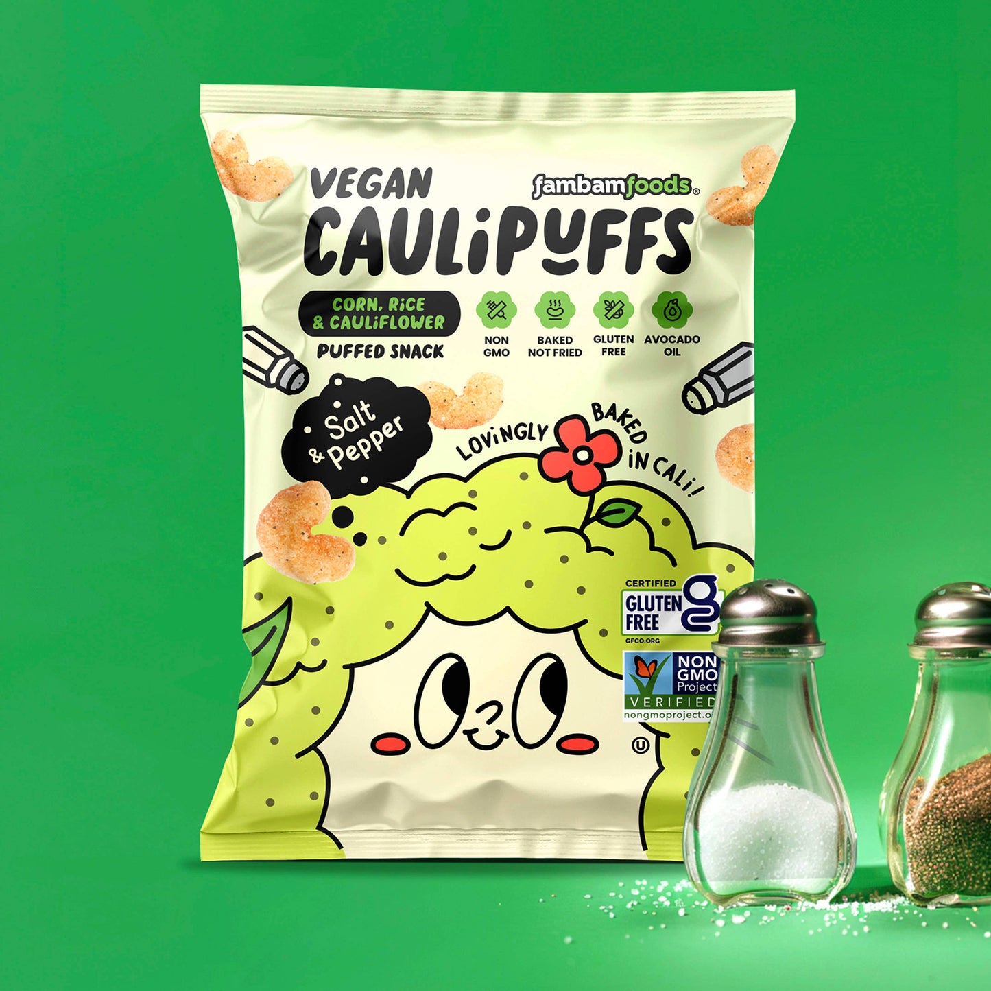 CauliPuffs Vegan Salt & Pepper